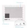 HOZAN L-125 Scale Sheet, Square Gauge, for Checking and Measuring the Size of Small Parts, Dimensions: 75 X 105mm
