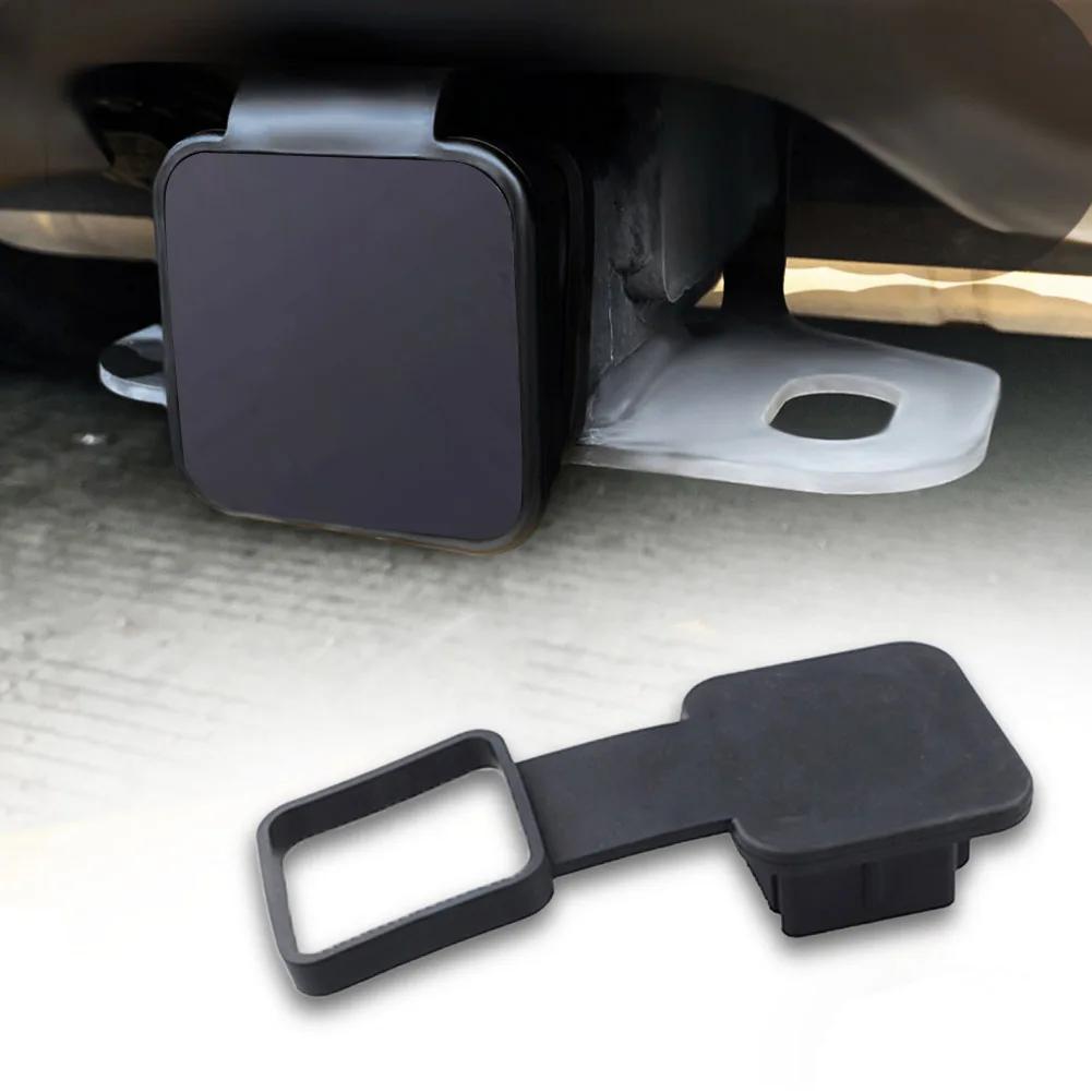 Tow Plug Tube Cap Protector Trailer Hitch Receiver Cover Plug Waterproof 2 Inch Receiver Auto Square Plug Tow Hook Cover