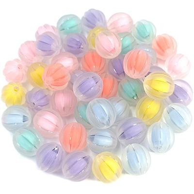 High Quality 10Pcs Acrylic for Jewelry Making DIY Handmade Materials Pumpkin/Peach Heart Beads Clear/Matte Corespun Pendants