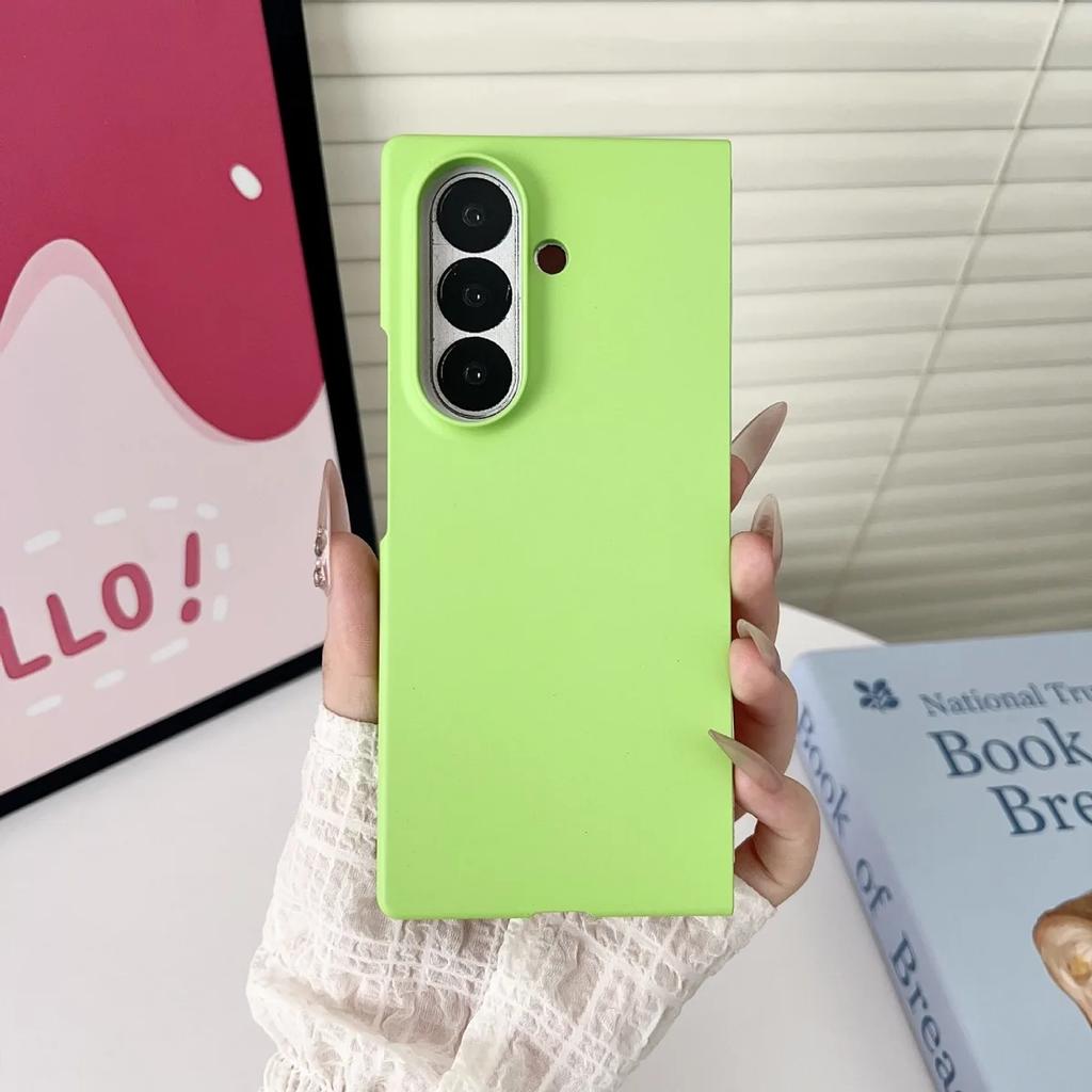 Luxury Ultra Slim Hard Back Case for Samsung Galaxy Z Fold 7/6/5/5G/ZFold7/Z Fold 3/4/5 Shockproof Candy Solid Color Cover