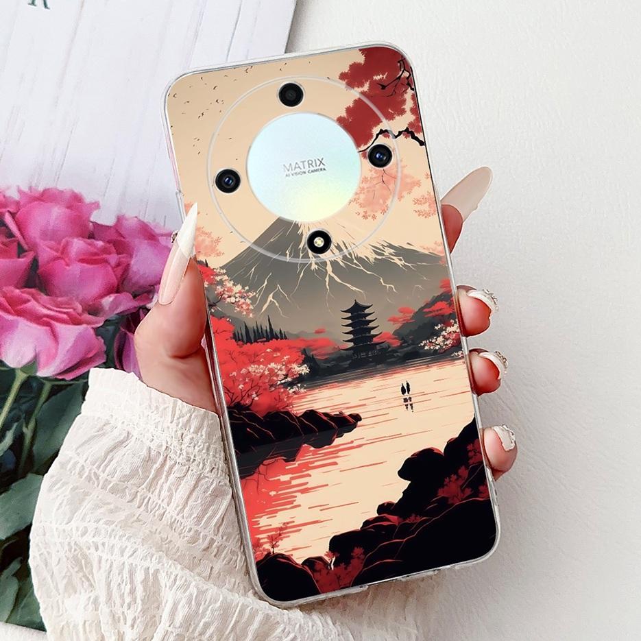 For Honor X9a Case Magic5 Lite Popular Luxury Painted Cover Soft Slim Phone Case For Honor Magic 5 Lite HonorX9a Back Cover Bags