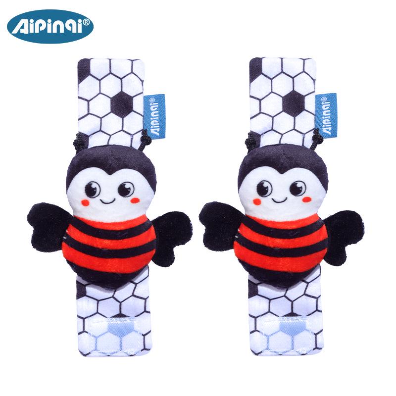 Aipinqi Baby Animal Wristband Toy with Rattle Socks (0-1 Year)