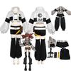 GACHIAKUTA Riyo Cosplay Kostüm Anime Sensenmann Vollständiges Set mit Weste Shorts Hüfttasche Halloween Weihnachten Übergröße Anzug