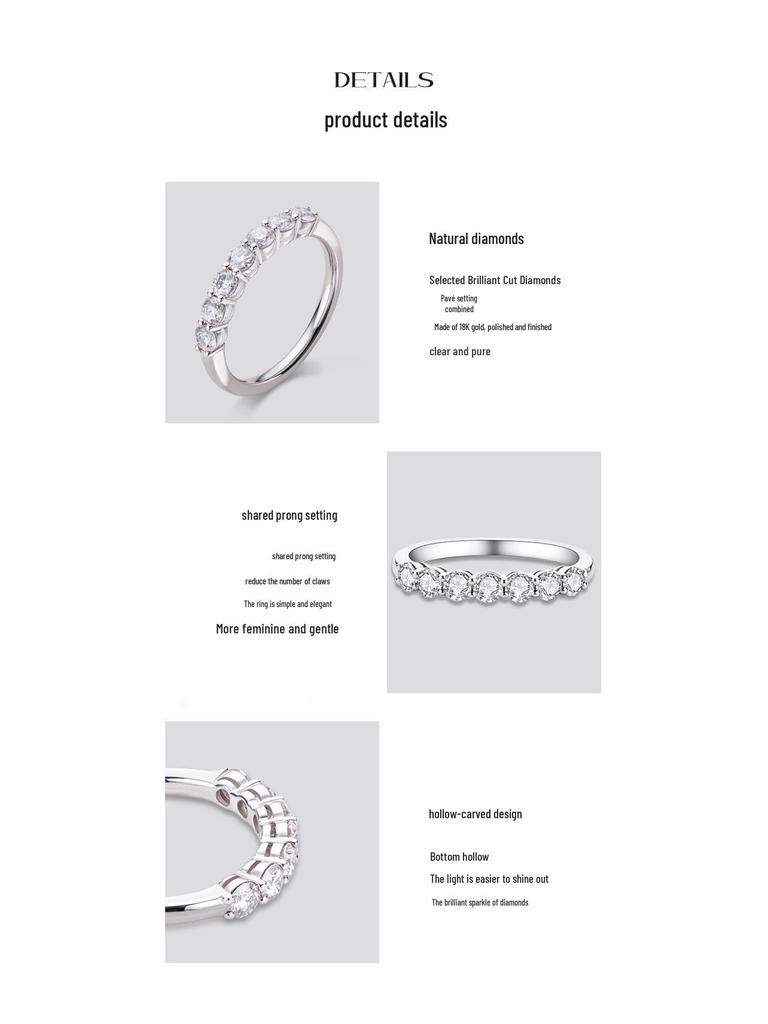 Elegant Moissanite Fashion Ring in S925 Sterling Silver