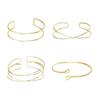 4/6pcs Bangle Jewelry Arm Bracelet Twisted Upper Arm Bracelet Trendy Cuff Bracelet  Gift
