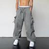Quick-drying Overalls Men's  Summer New Parachute Pants High Waist Wide Leg Casual Sports Trousers