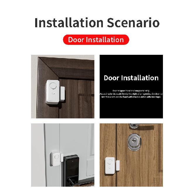 Refrigerator Alarm Door Window Burglar Sensor Alarm Door Open Detectors Freezers Close Reminder Security Protection
