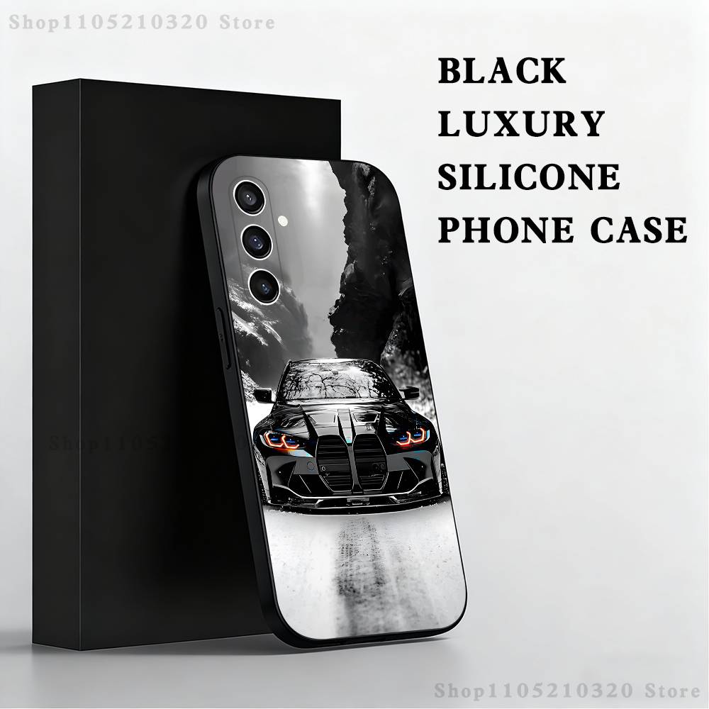 Super cool B-Bmw-ES car Phone Case  For Samsung S 25,24,23,22,30,21,10,9,Ultra,Plus,Lite,FE,4,5 G Black Soft Case