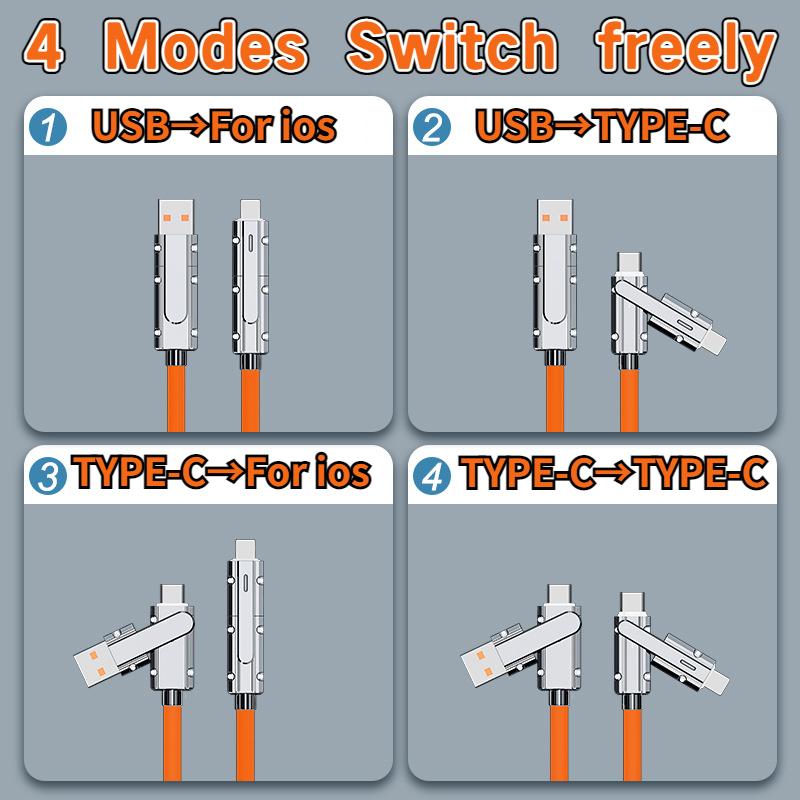Kabel typu C To Typec 2-v-2 66W Pd Rychlé nabíjení USB C To Usb C To iPhone Vhodné pro iPhone iPad Huawei Xiaomi Samsung Redmi