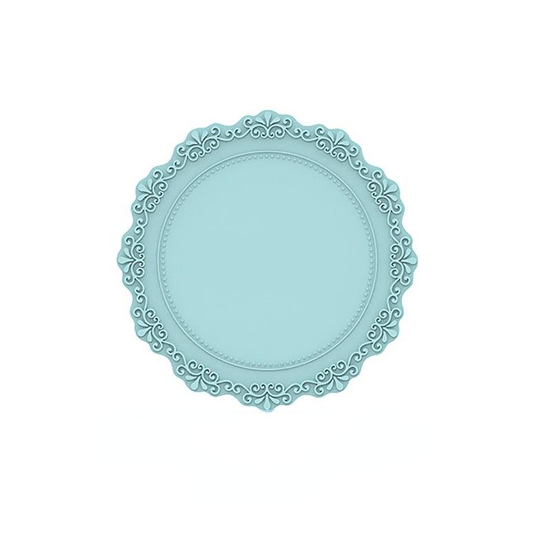 Kitchen Round Embossed Table Mat Placemats Multi-Purpose Silicone Hot Mats Nordic Home Decor Heat Resistant Waterproof Coaster