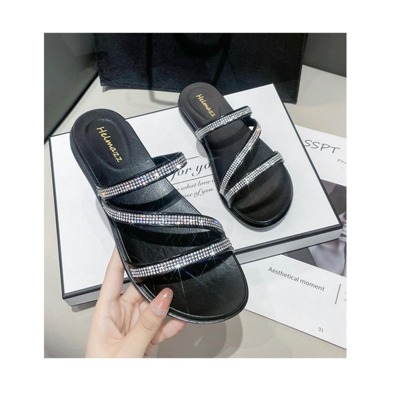 Women's Sandals for Summer Wear, Slippers Flatbottomed Fashion Flipflops, Beach Shoes Cool Slippers Women's Stall Shoes