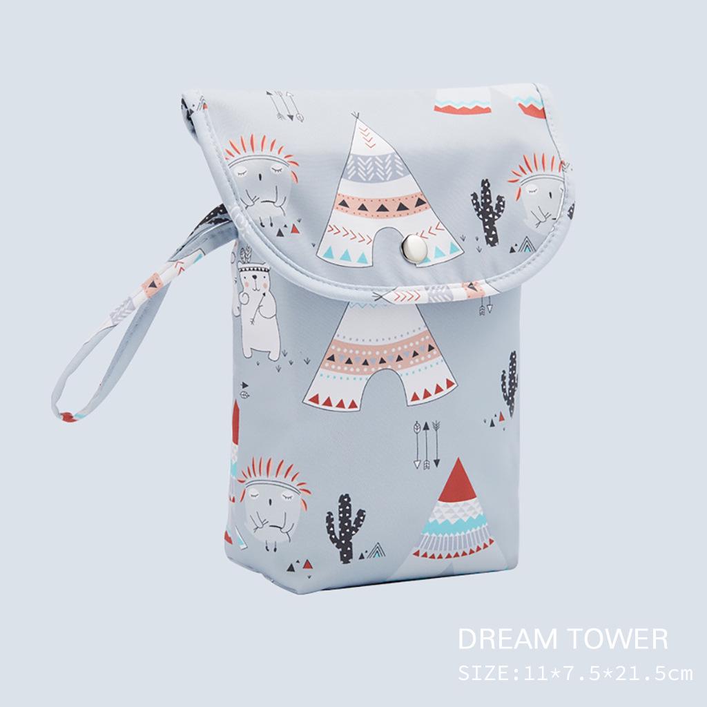 Portable Baby Diaper and Wipes Storage Bag