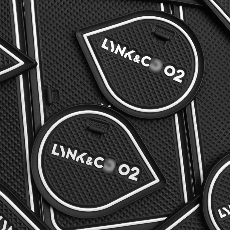 Lynk & Co 02 Hatchback Door Slot Mats & Cup Holder Interior Decor