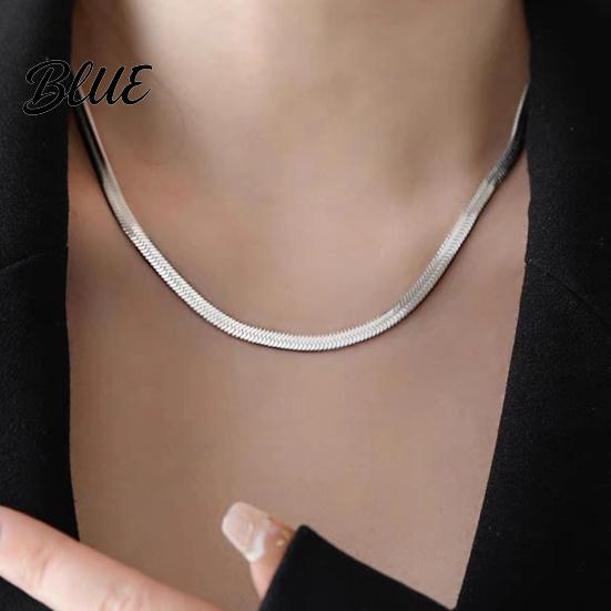 Lightweight Necklace Women Snake Bone Chain No Pendant Two Color
