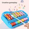 Toys Educational Toys 2 in 1 Baby Music instruments Montessori 8-note Xylophone Piano Parish Music Play Games Travel for Toddler
