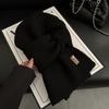 Romantic Solid Color High End New Small Scarf for Women in Winter Korean Atmosphere Student with Wool Scarf for Men