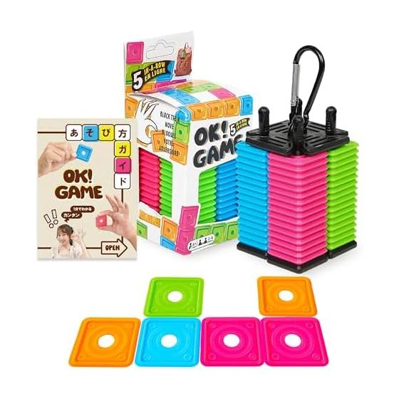 Board game OK!GAMEOK Game GomokuJapanese instruction manual includedFamily party game that can be played by elementary school students to