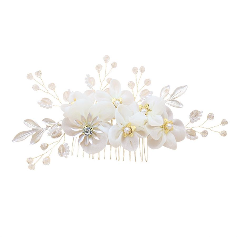 New Elegant Pearl Crystal Hairpin Wedding Bridal U-shaped Metal Hair Comb Forks for Women Hairstyle Clips Jewelry Accessories