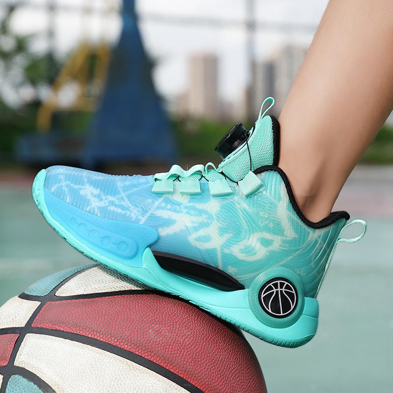 30-40 Kinder Übergröße Bequeme Atmungsaktive Komfortable Modische Sportschuhe High Top Basketballschuhe