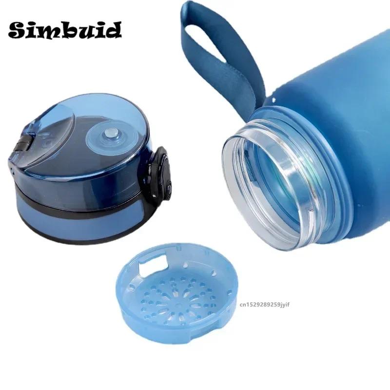 1 Liter/500ml/650ml Water Bottle Motivational Sports Bottle Leak Proof Plastic Drinking Cup Outdoor Travel Gym Fitness Jugs
