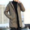 Winter Men's Trench Coat Male Windbreaker Outerwear Jaquet Man Coat Men Casual Thicken Warm Hooded Parkas Men Jackets