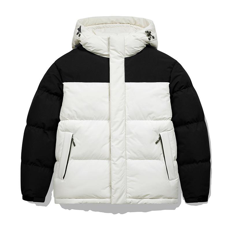 Men s cotton coat winter new couple hooded trendy fashion men s cotton coat jacket M
