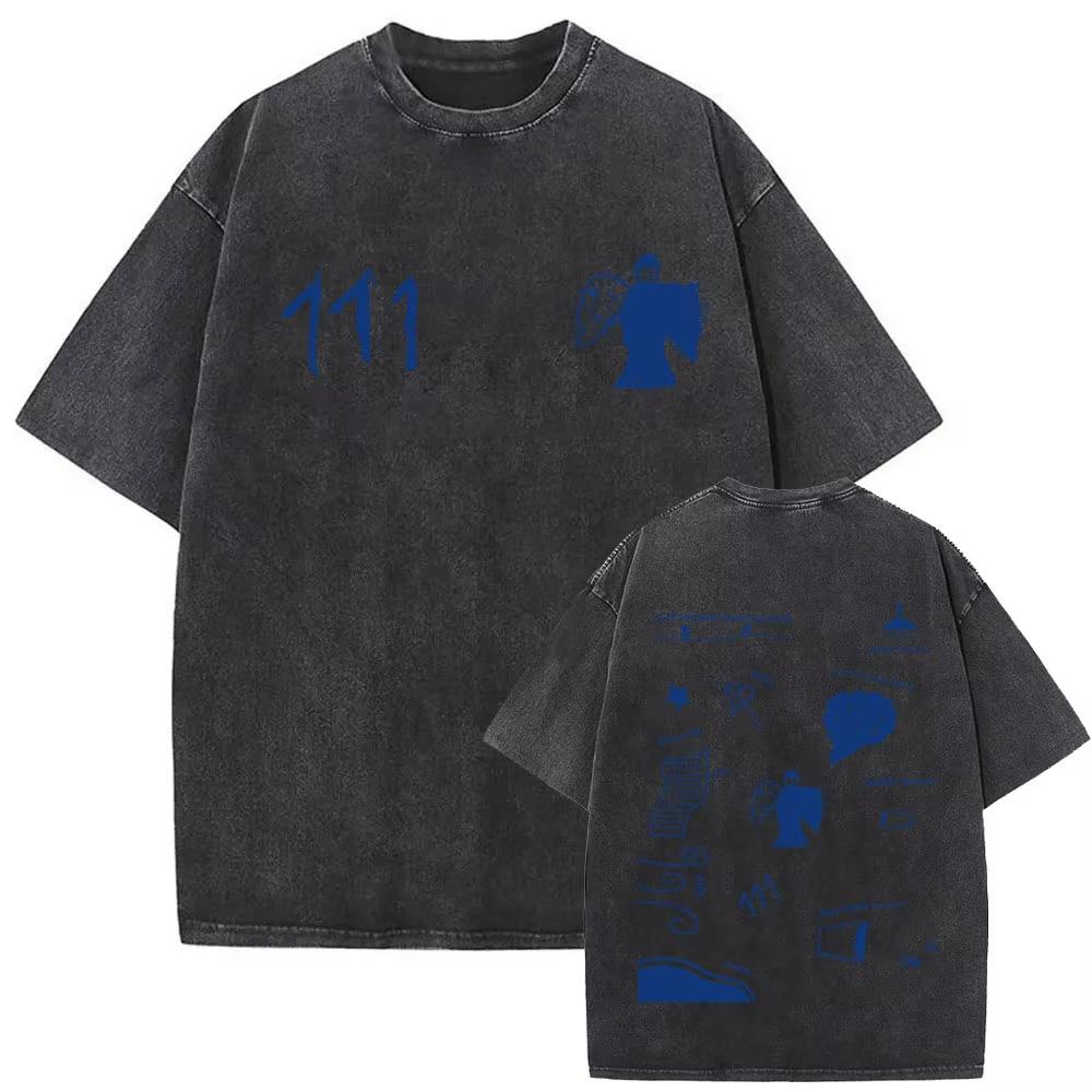 2026 Gewaschenes Vintage Rapper Milo J La Vida Era Mas Corta T-Shirt Hip Hop Mode T-Shirts Herren Damen Lässige Streetwear Top