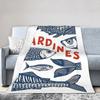 Retro Sardines Plush Blanket Girls Boys Flannel Throw Blanket For Couch Chair Sofa Super Soft Custom Quality Bedspread Gift