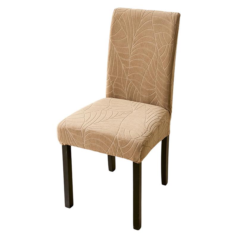 Thickened Waterproof Jacquard Leaf Chair Cover - Modern Elastic Design