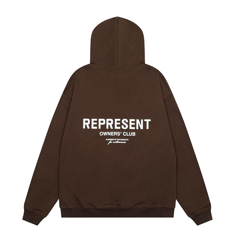 The correct version of the outer order Represents the small label letter sweater FOG printing high street men and women couples loose hoodie trend