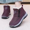 Women S Winter Mid Calf Fleece Lined Snow Boots Side Zipper Waterproof Comfortable