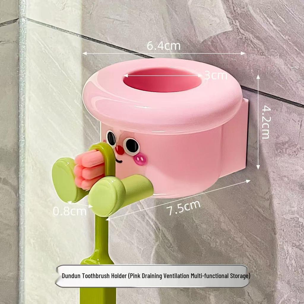 Magnetic Toothbrush Holder & Inverted Draining Cup Set