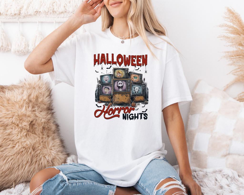 Halloween Horror Nights Ghost Men Women Unisex T Shirt Baseball 4794