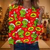 Women's Fashionable Casual Long Sleeve Crewneck Graphic Print Top for Everyday Wear