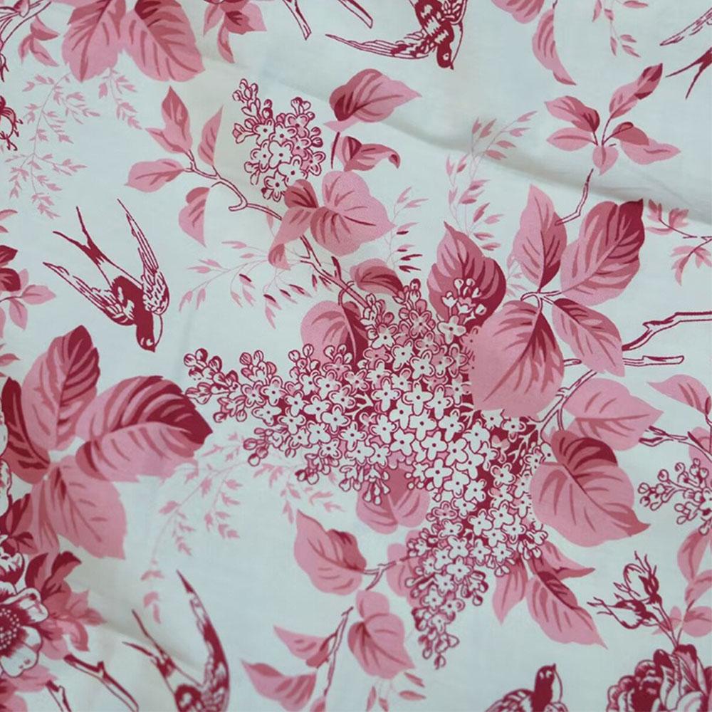 

145x50cm Pastoral Floral Poplin Cotton Fabric DIY Sewing Children s Wear Cloth Make Dress Bedding Sheet Quilting Decoration Home 50cm X 145cm красный