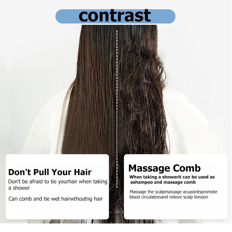 Acht-Klauen-Massagekamm, antistatisch, für nasse und trockene Frauen, zum Entwirren der Kopfhaut, Massage, gewelltes Styling-Werkzeug, 1 Stück Entwirrungsbürste für lockiges Haar