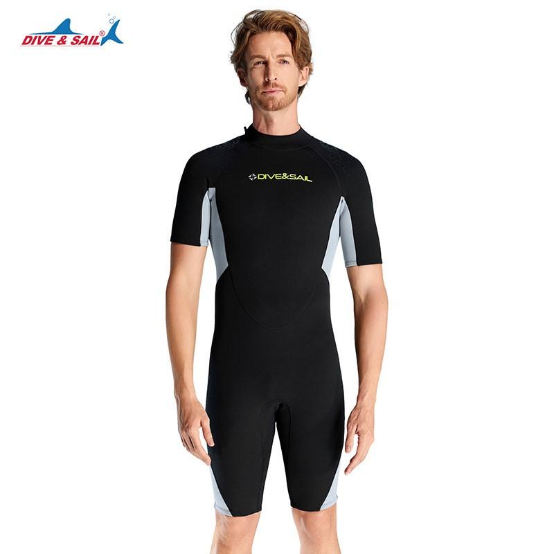 3mm Neoprene Wetsuit Men Women Scuba Diving Snorkeling Surfing Swimming Warm Thermal Short Sleeve Shorts