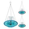 Solar Bird Baths Hangable Shower Bowl Solar Fountain For Bird Bath With Water Pump Birdbath For Outdoor Patio Garden Backyard