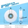 U-Grooved Pulley:6*35.5*9mm Nylon-Wrapped 626zz,85012mm POM,5306mm 625zz Wrapped,8289mm 688 Bearing - Engineering Plastic Wheel
