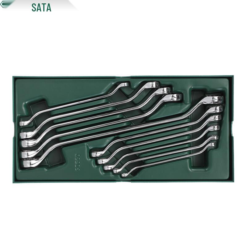 SATA 09905 10-Piece Double Box-End Wrench Set 10-piece Set
