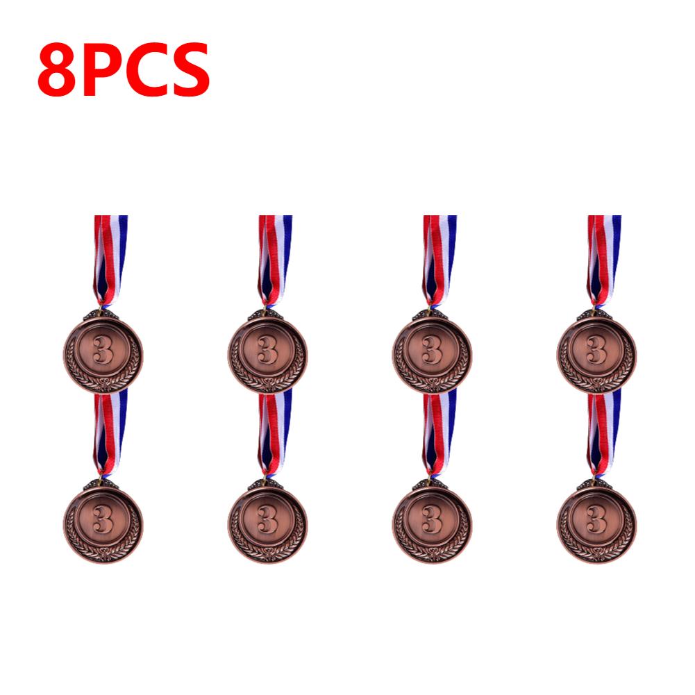 1-10pcs Gold Silver Bronze Prizes Winners Medals Sports Day Competitions Awards Medal Adults Children Outdoor Games Souvenir