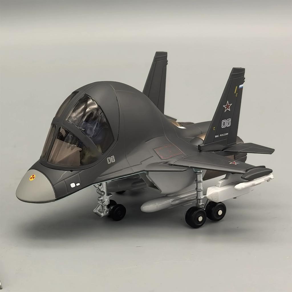 Q Version Alloy Diecast Aircraft Model SU34 Plane Model Kits To Build Aviation Accessories Simulation Airplane Ornaments for