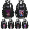 Anime Cartoon K-Pop Demon Hunters Backpack Large Capacity Bookbag for Student Boy Girl Schoolbag Outdoor Waterproof Laptop Travel Bag Mochila
