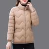 Winter Mom Down Cotton Coat Short Stand Up Collar Coat Women's Korean Edition Thick Loose Down Cotton Jacket