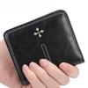 Vintage Fashion Oil Wax Leather Large Capacity Women's Long Wallets Clutch Multi-card Position Foldable Zipper Agraffe