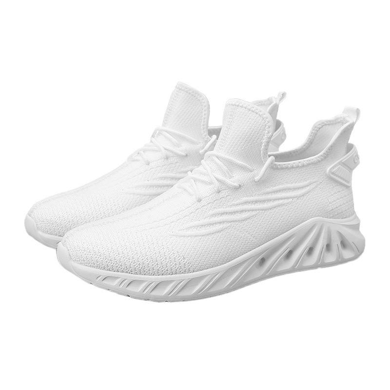 Large size fly-woven men's shoes casual blade shoes casual lazy shoes fashion fish scale shoes