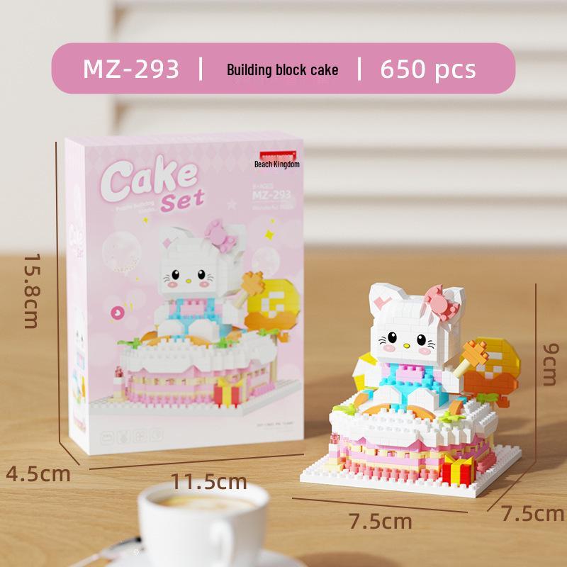 High-Profile Cartoon Cake Block Toy for Kids' Birthday Parties