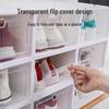 Transparent Foldable Plastic Shoe Storage Box for Men's Shoes – Colorful Home Organization Solution