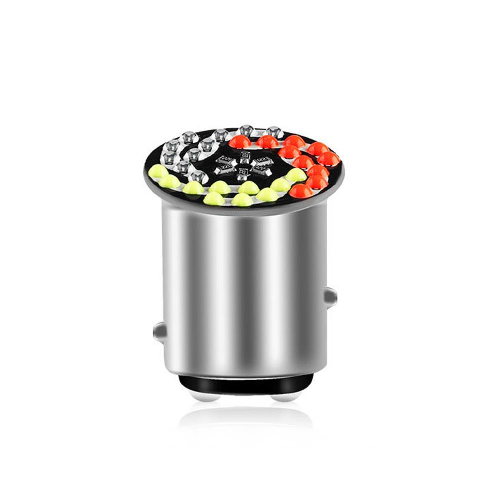 1157 RGB LED Motorcycle Headlight Bulbs 24SMD 30SMD Lamp Flashing Motorbike Bright 1157 BAY15D P21 5W