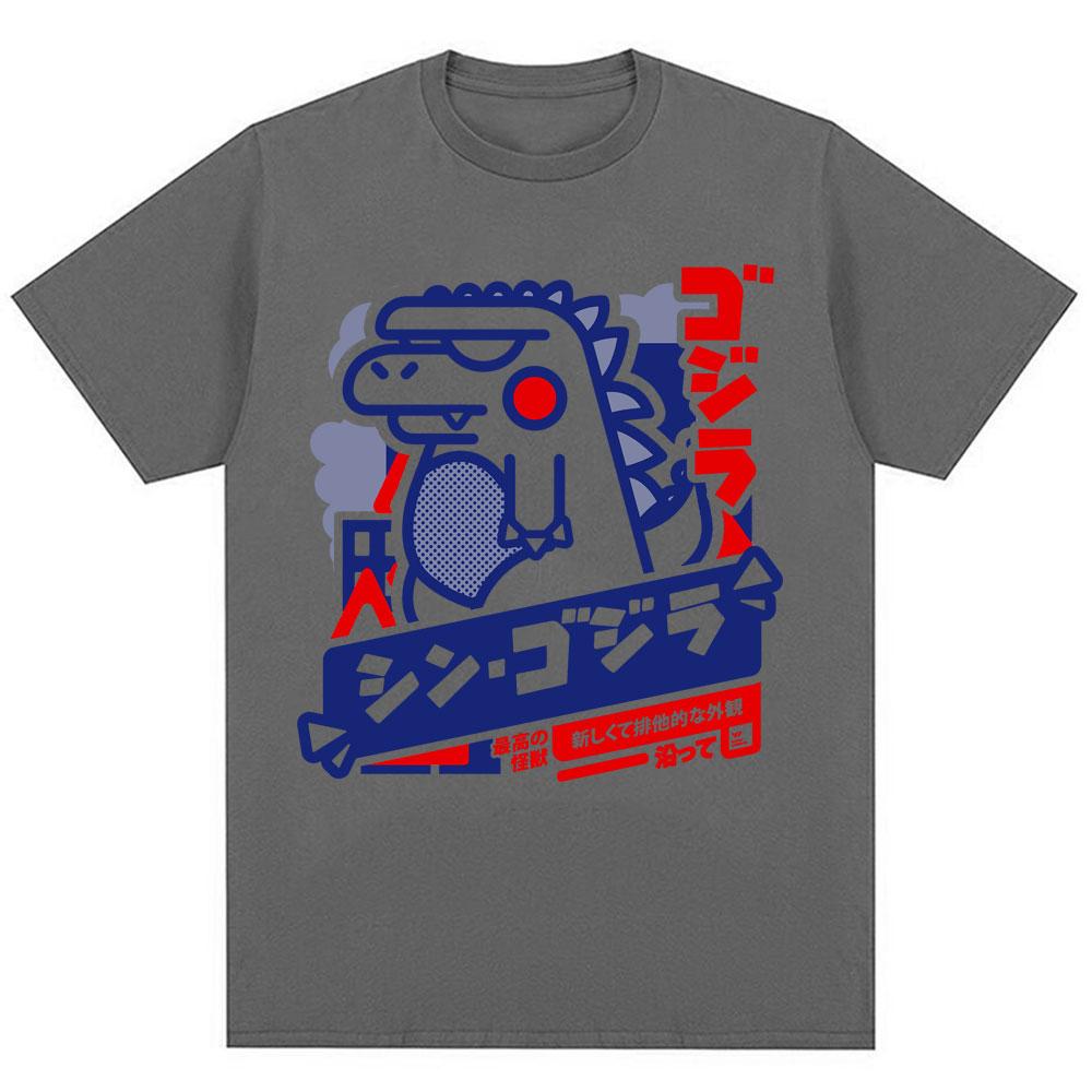 Japanese Style Cute Funny Monster T-Shirt Trendy Men Women Novelty T Shirt Oversized Soft Cotton Casual Harajuku T Shirts Gifts